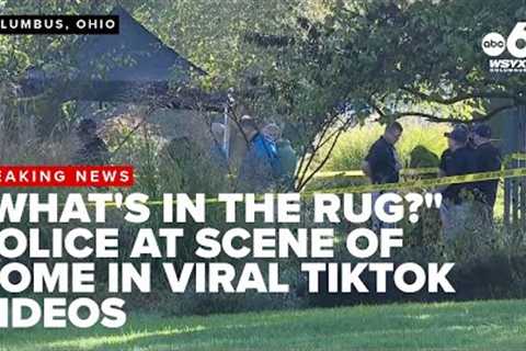 WATCH LIVE: Police at a Columbus home at center of viral buried rug TikTok videos