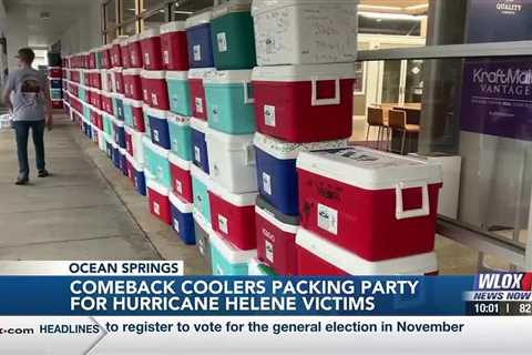 Comeback Coolers packing more than 500 coolers to deliver to Hurricane Helene victims