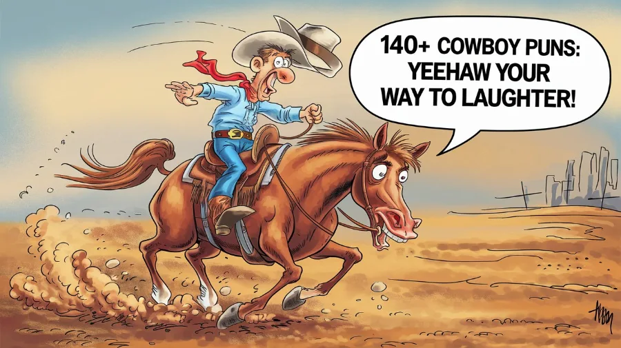 140+ Hilarious Cowboy Puns for Ultimate Western Fun - Crack Up Puns