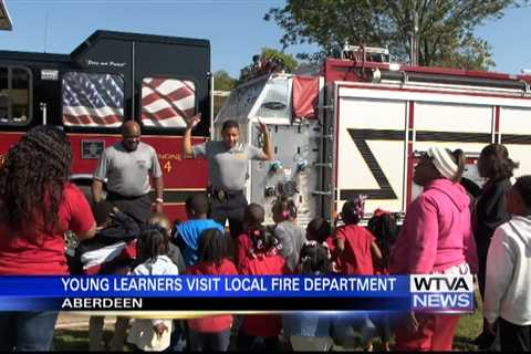 Young learners visit Aberdeen Fire Department for National Fire Prevention Week