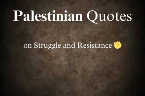 Top Palestinian Quotes on Life and Freedom - Art Of Verse