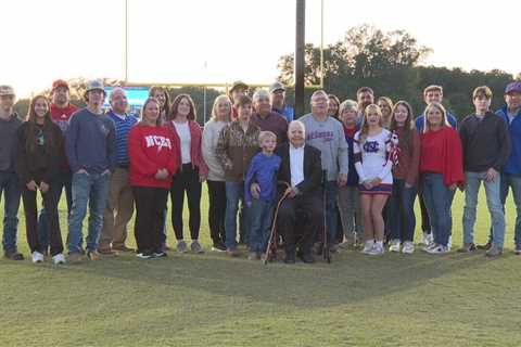 Neshoba Central unveils its restored rocket and honors Mr. Prentice Copeland