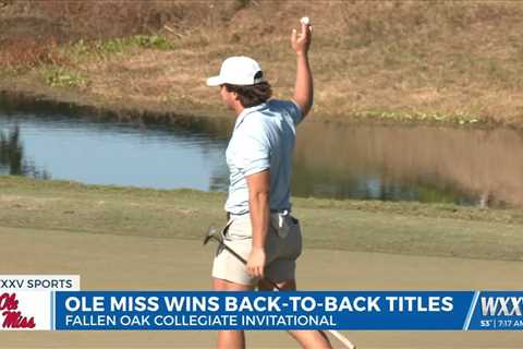 Ole Miss Men's Golf wins Fallen Oak Invitational, securing back-to-back teams wins to close out the