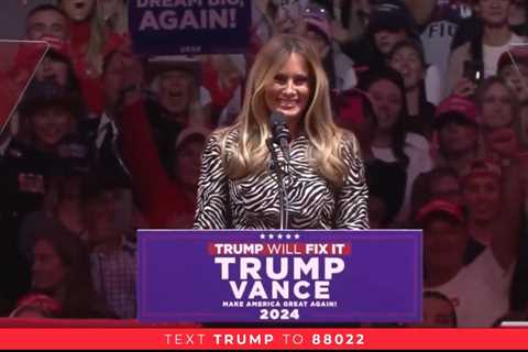 Melania Trump Dazzles Madison Square Garden in New York City – Crowd Goes Wild as First Lady Takes..