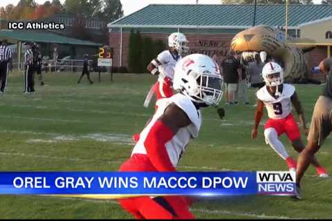 Orel Gray of ICC wins MACCC Defensive Player of the Week