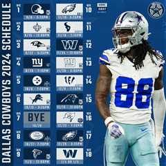 Dallas Cowboys 2024 NFL Schedule: Key Dates and Primetime Games