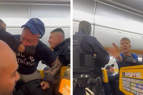 Ryanair Passengers Removed from Flight Amidst Mock Arrest Video