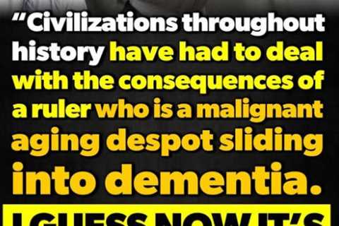 Trump’s Dementia Is the Least of Our Problems