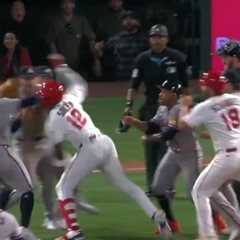 WATCH: Benches Clear as Angels Hitter Jorge Soler Charges Mound and Brawls with Braves Pitcher..