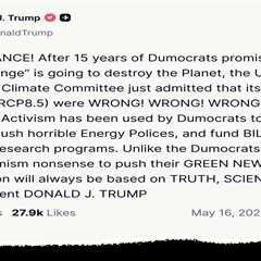 Factcheck: Trump’s false claims about the IPCC and ‘RCP8.5’ climate scenario